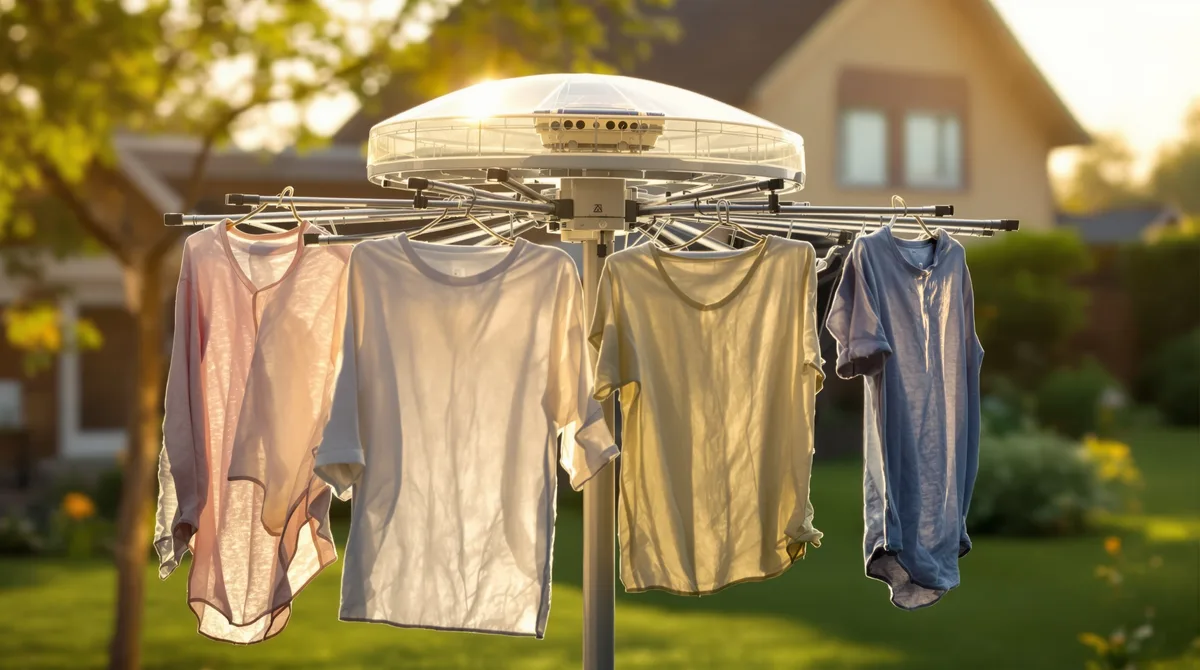 Comment construire un séchoir à linge solaire rotatif avec protection pluie