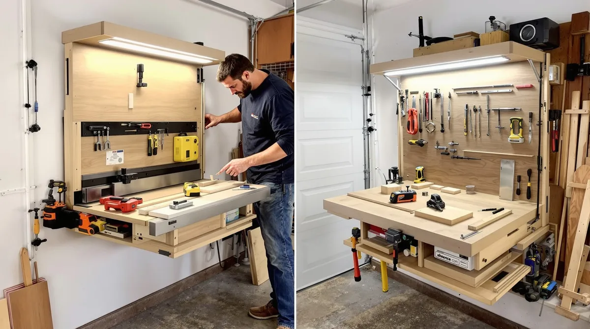 Comment fabriquer un établi pliant multifonctions pour petit atelier : guide complet