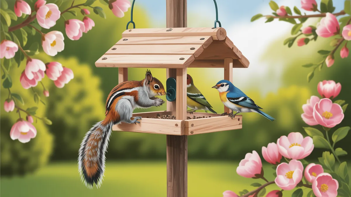 Construire une mangeoire à oiseaux anti-écureuils avec mécanisme à bascule : guide complet