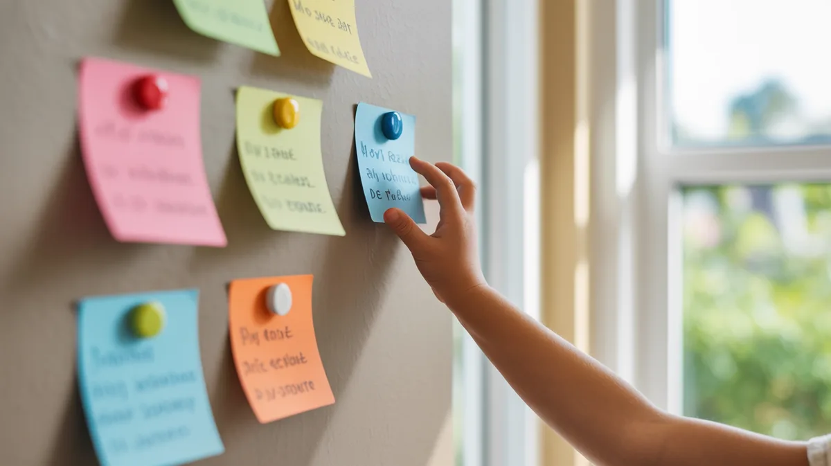 Créer un tableau d'organisation familial effaçable avec peinture magnétique