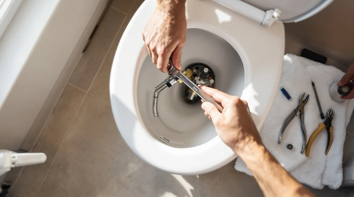 Réparer une chasse d'eau qui coule : 5 pannes résolues en 10 minutes