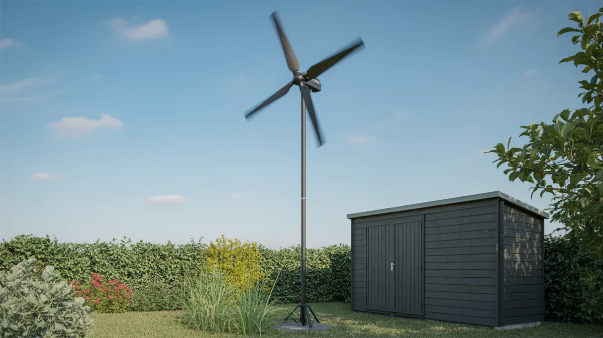 Comment construire une mini-éolienne verticale de 300W pour alimenter son abri de jardin