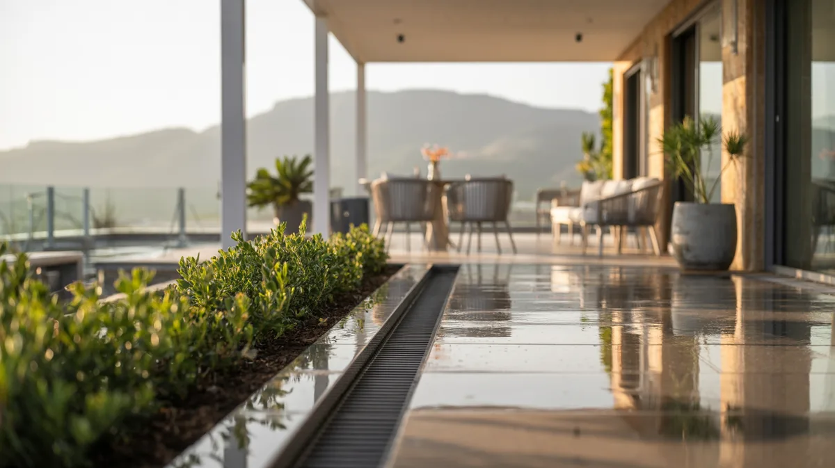 Comment installer un système d'évacuation d'eau automatique pour terrasse couverte