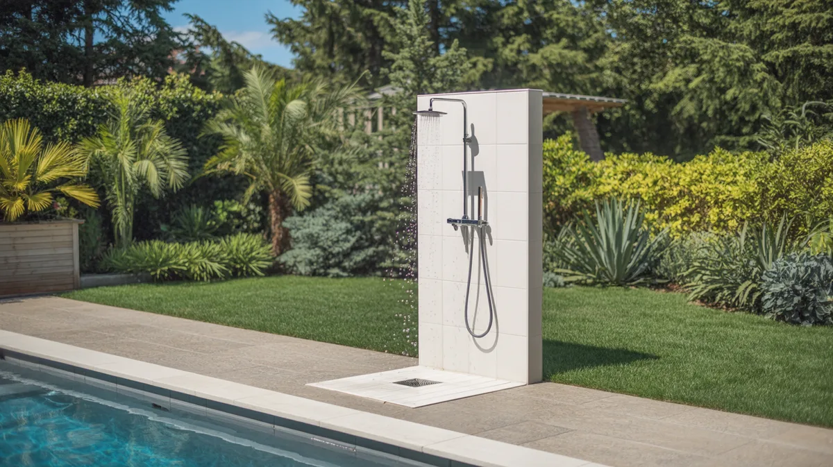 Comment installer une douche extérieure temporaire pour piscine hors-sol
