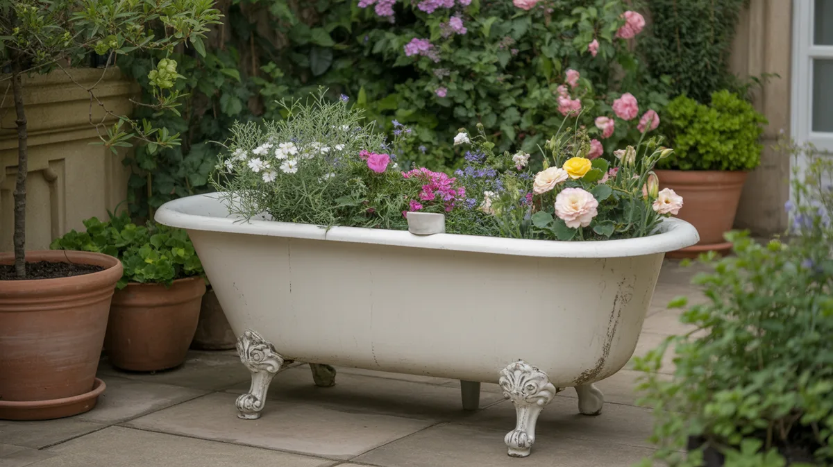 Comment transformer une ancienne baignoire en bac de rétention étanche pour terrasse