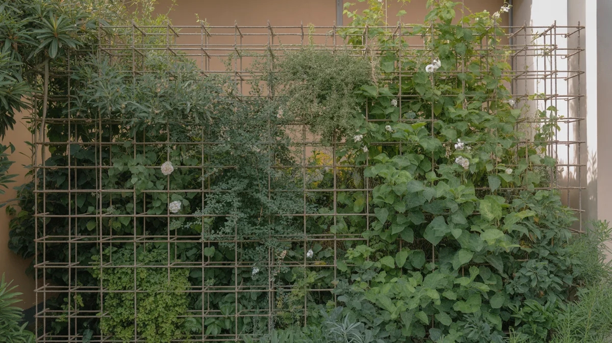 Créer un mur anti-bruit végétalisé avec structure métallique auto-portante