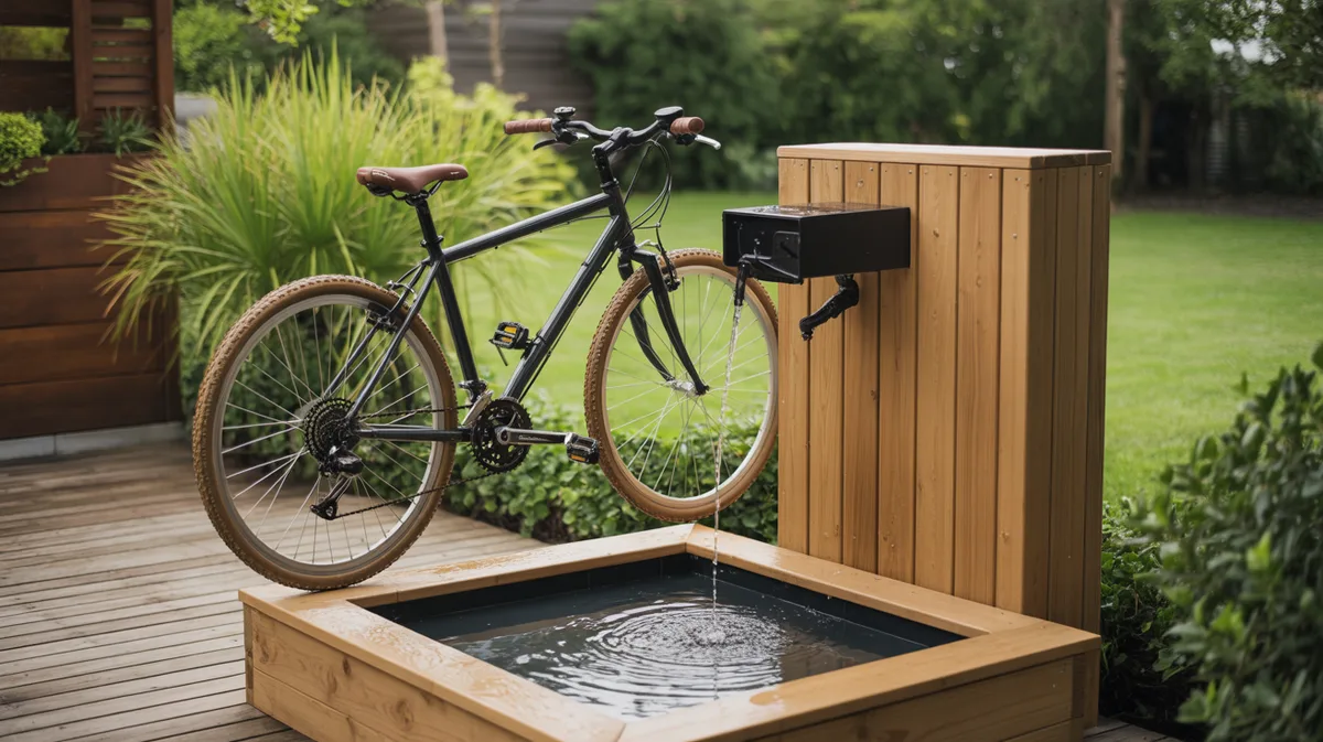 Station de lavage vélo écologique : créer son point de nettoyage avec récupération d'eau
