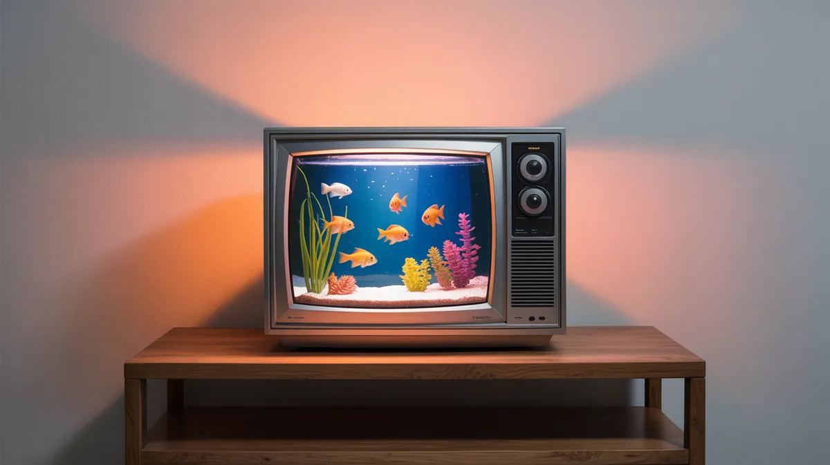 Transformer une ancienne télévision CRT en aquarium design rétro : le guide complet