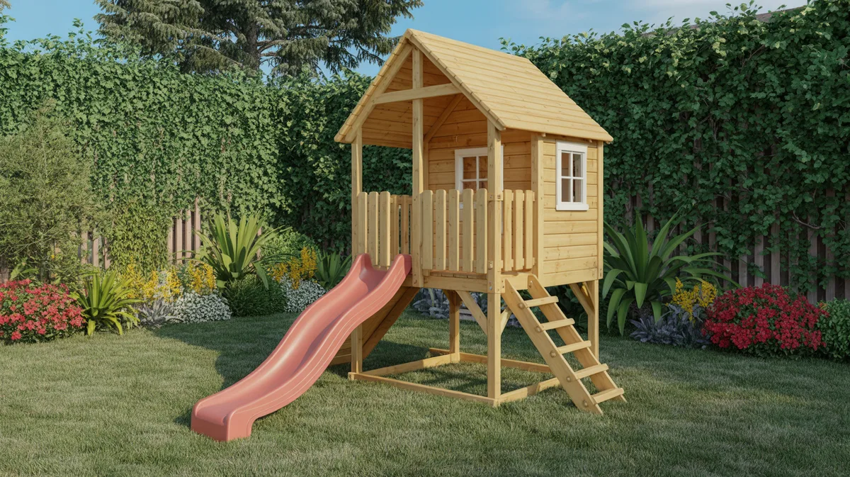 Construire une cabane enfant modulable avec toboggan amovible : guide complet