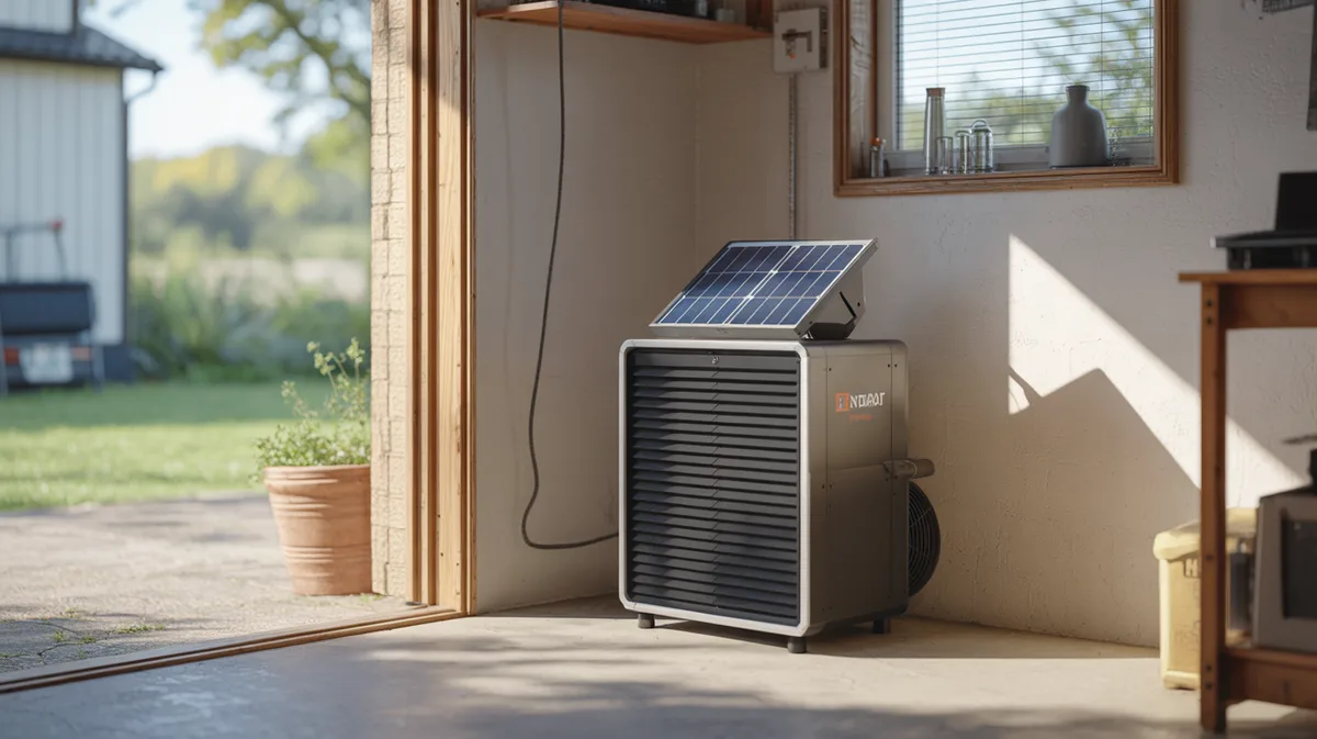 Fabriquer un déshumidificateur solaire pour garage : guide complet avec régulation automatique
