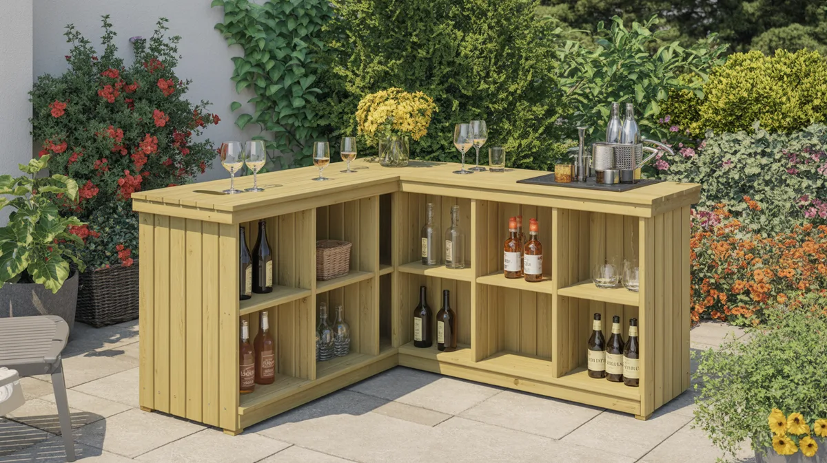 Construire un bar de jardin démontable en bois : tutoriel pas à pas pour l'été