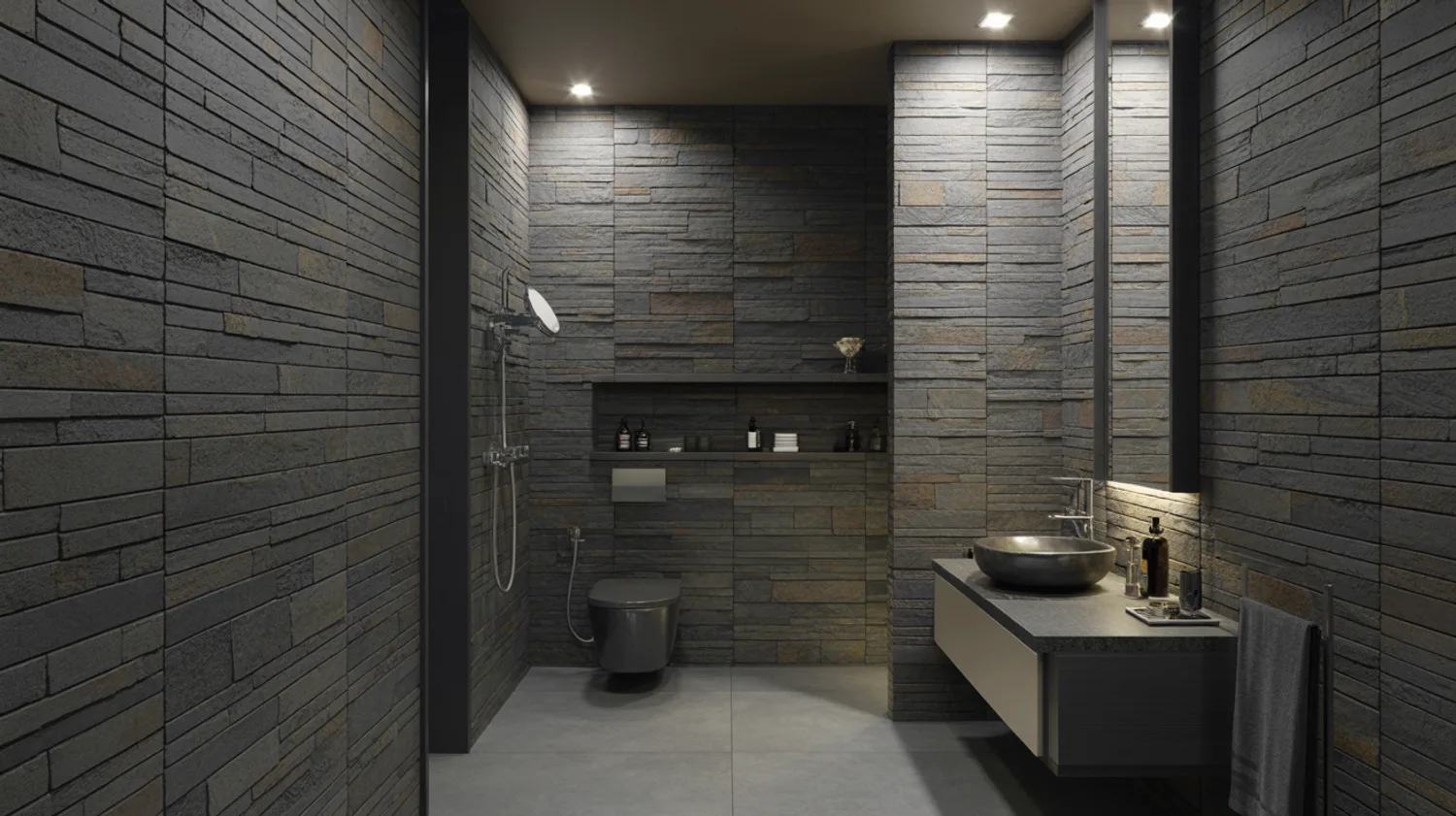 Poser un revêtement mural en ardoise naturelle dans une salle de bain : technique et finitions