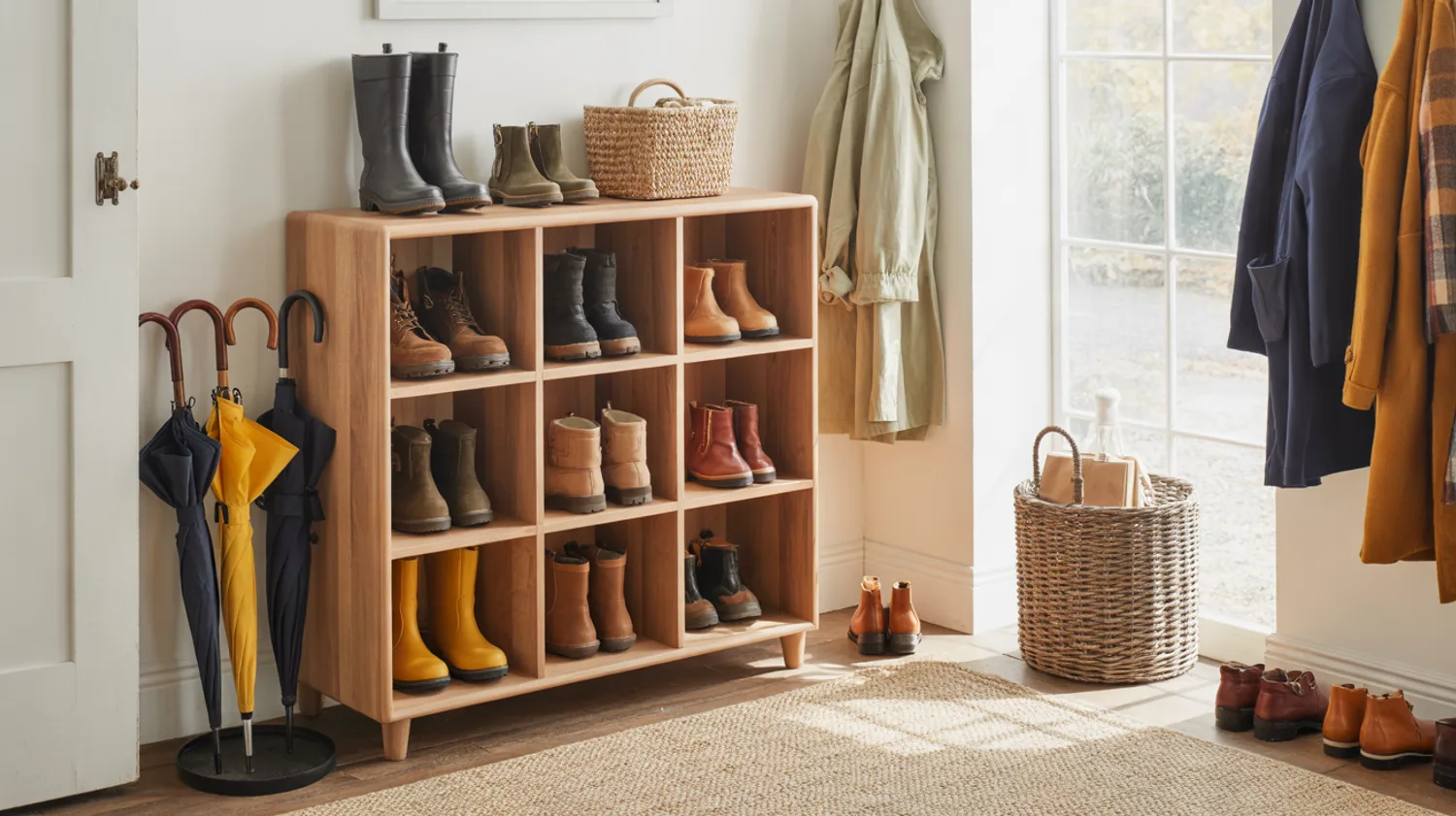 Meuble de rangement pour bottes et équipements d'automne : le construire soi-même pour moins de 60 €