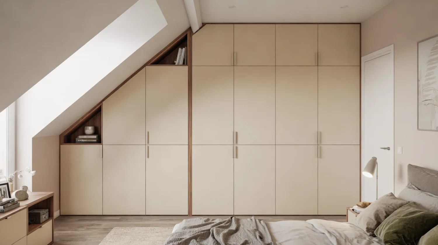 Meuble de rangement sous combles avec portes encastrées : guide complet en 1 week-end